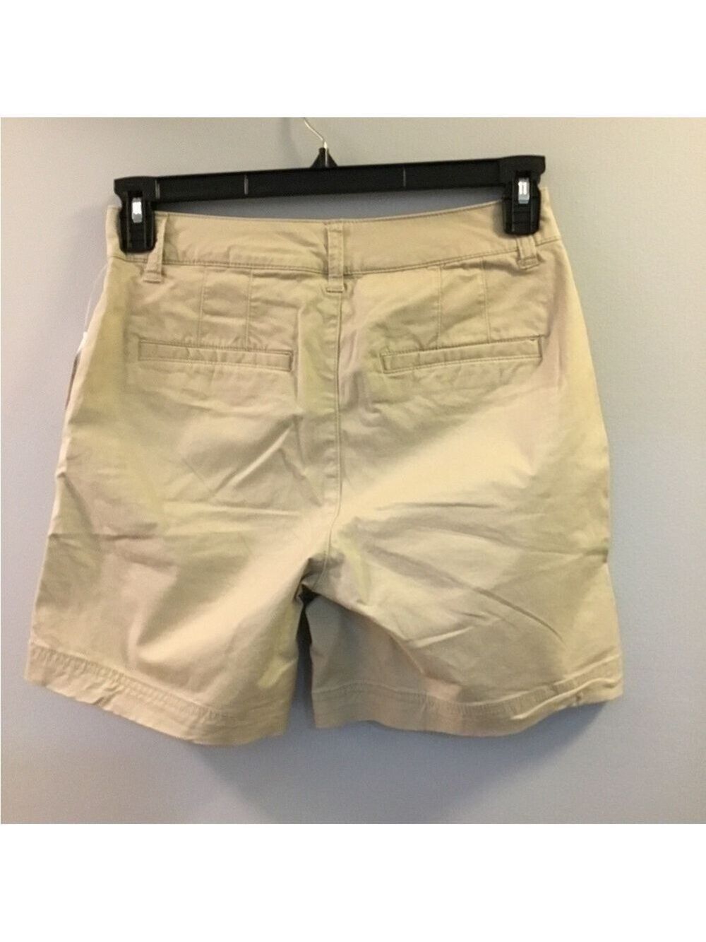 Gap girlfriend khaki button zipper closure shorts Womans size 4 Tall - Picture 5 of 9